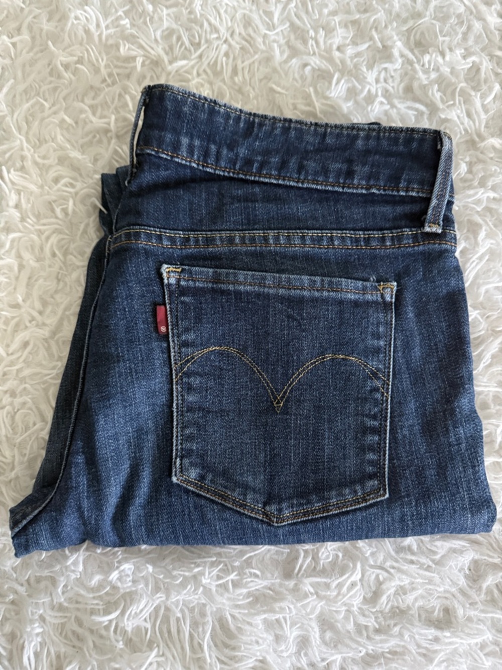 Levi's Dark Blue Straight Leg Women's Jeans